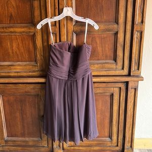 🌟BROWN DRESS David’s bridal truffle colored bridesmaid dress